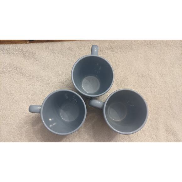 Corelle Stoneware Light Blue Periwinkle Mugs, Set of 3 - Picture 2 of 4